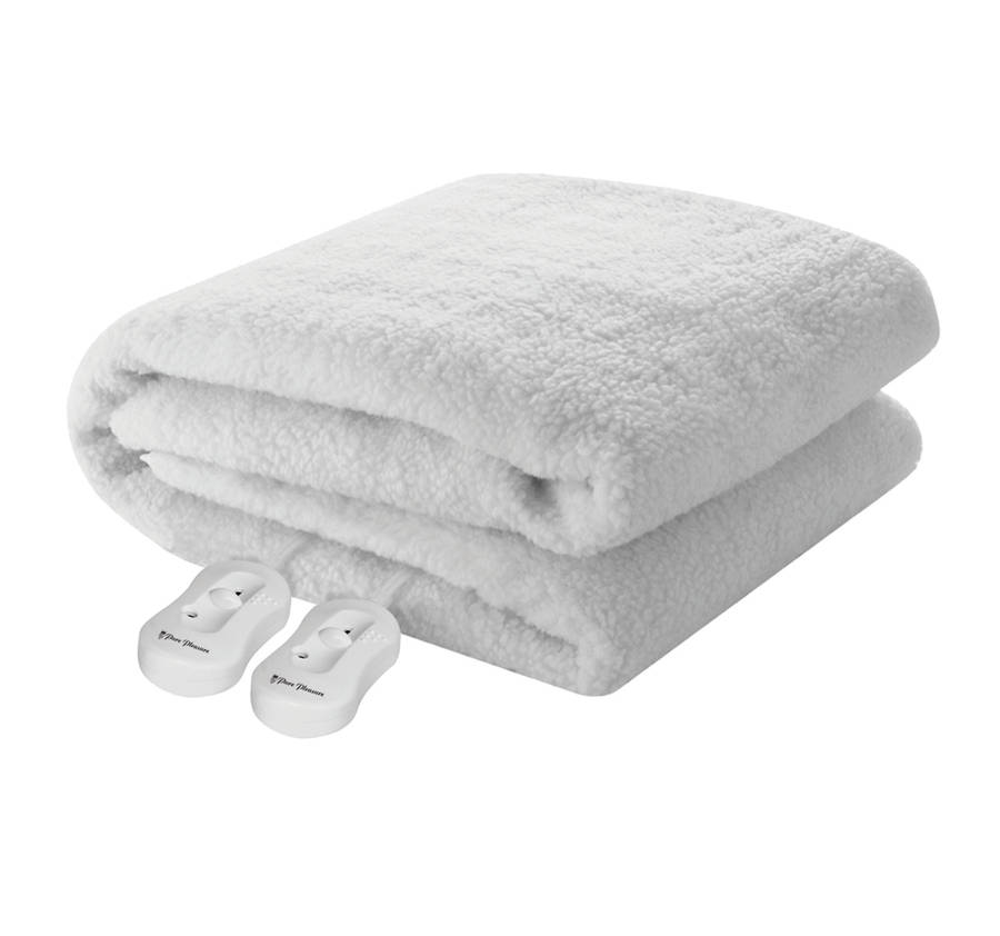 Sherpa Extra Length Fitted Electric Blanket (Pp)