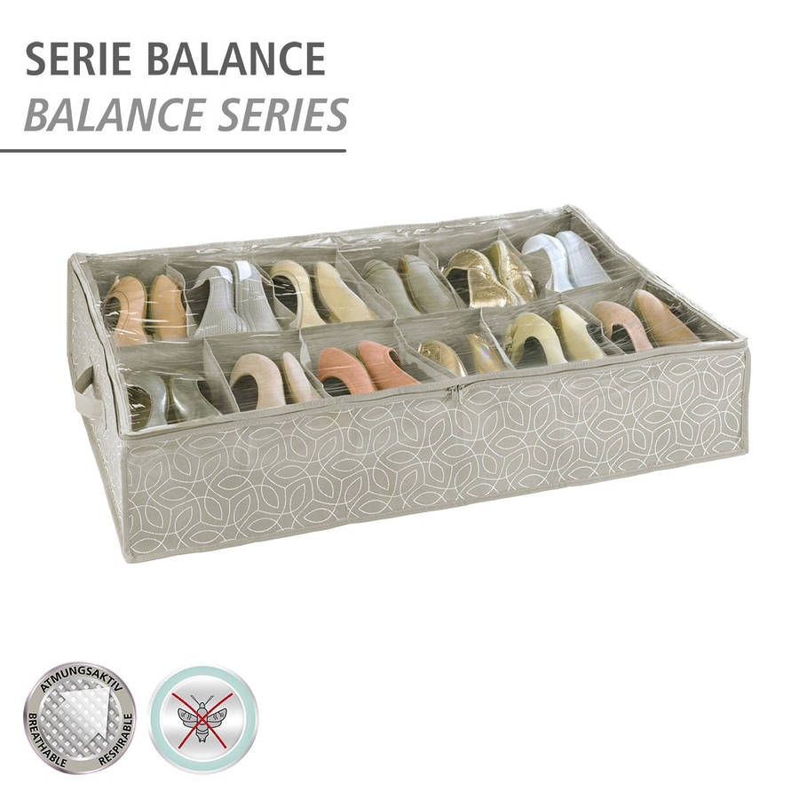 Wenko Underbed Shoe Storage Balance Range 12 Compartments