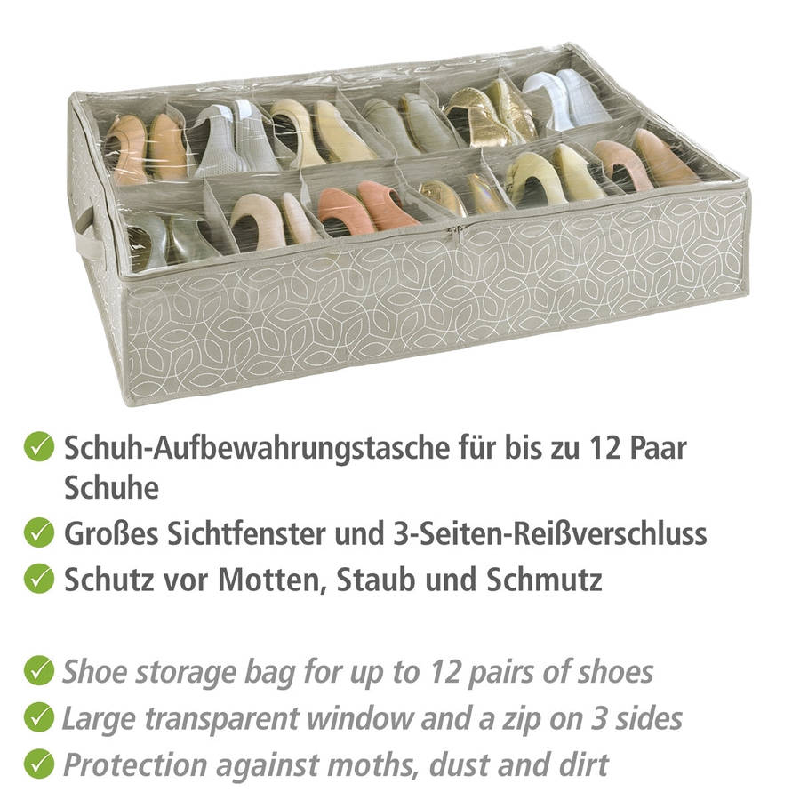 Wenko Underbed Shoe Storage Balance Range 12 Compartments