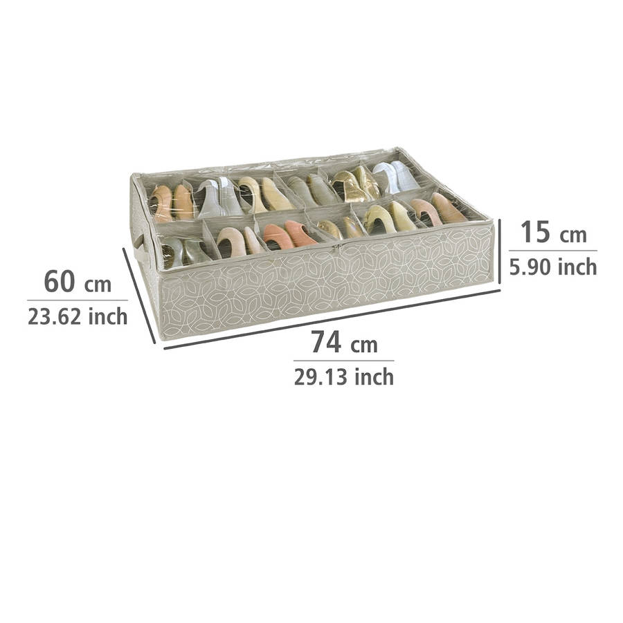 Wenko Underbed Shoe Storage Balance Range 12 Compartments