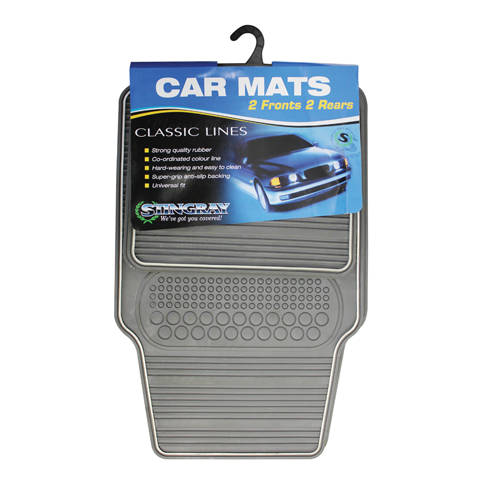 Stingray Car Mat 4 Pc Set Heavy Duty Classic