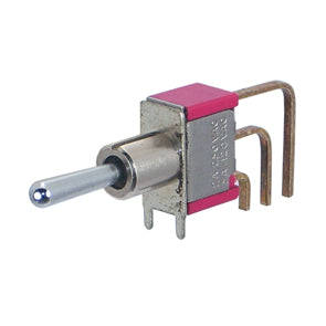 Mini Toggle Switch Spdt R/A (On) Off (On) Pcb 7105 Sd9 Av2 Qe