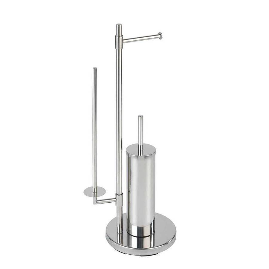 Wenko Freestanding Toilet Brush & Roll Holder Universalo Neo Stainless Steel