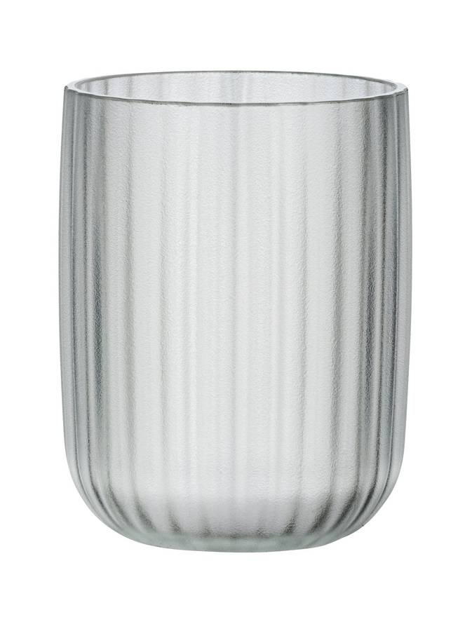 Toothbrush Tumbler Agropoli Range White Frosted Plastic