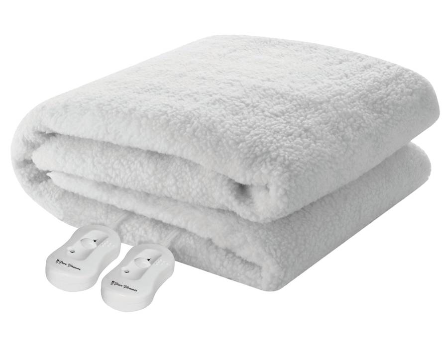 Sherpa Fitted Electric Blanket (Pp)