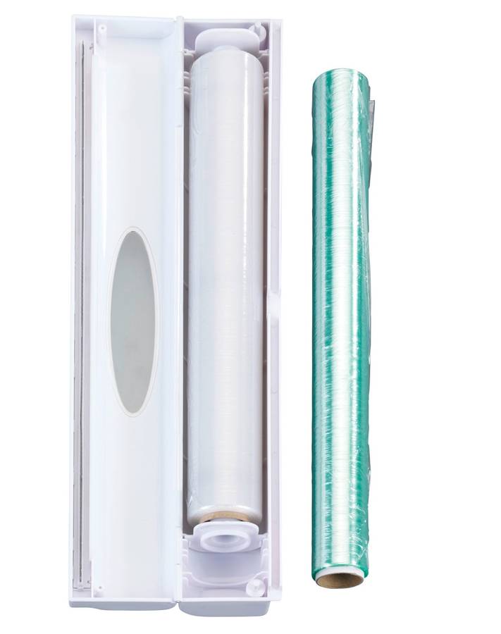 Wenko Foil / Cling Wrap Dispenser Cutter 1 Click White