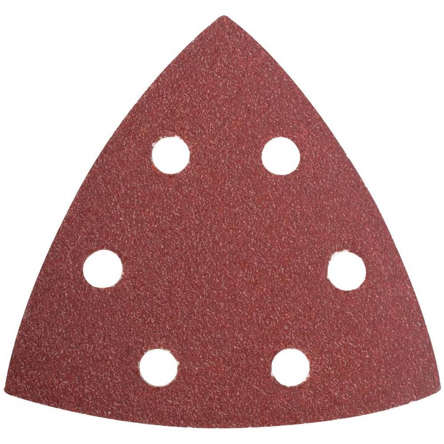 Tork Craft Sanding Triangle Sheet 60 Grit 94 X94 X94 Mm 5/Pack W/Holes Hook & Loop