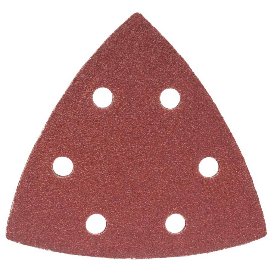 Tork Craft Sanding Triangle Sheet 80 Grit 94 X94 X94 Mm 5/Pack W/Holes Hook & Loop