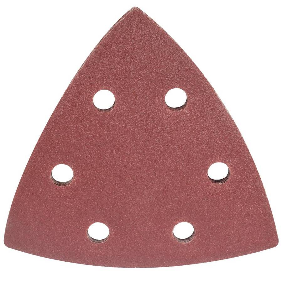 Tork Craft Sanding Triangle Sheet 120 Grit 94 X94 X94 Mm 5/Pack W/Holes Hook & Loop