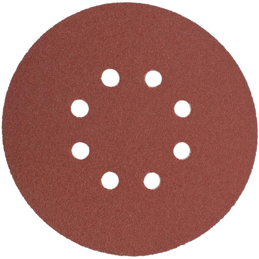 Tork Craft Sanding Disc 150 Mm 80 Grit With Holes 10/Pk Hook And Loop