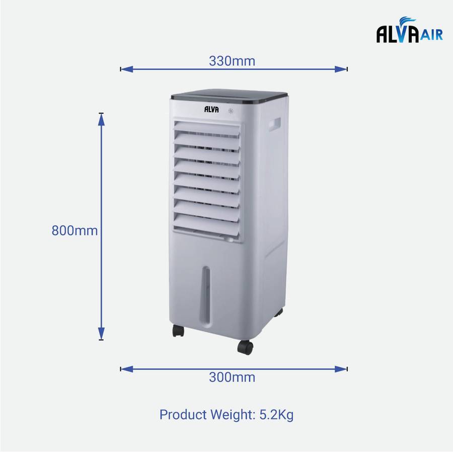 Alva 12 L Evaporative Air Cooler | Remote Control | Timer | Fan | Humidifier