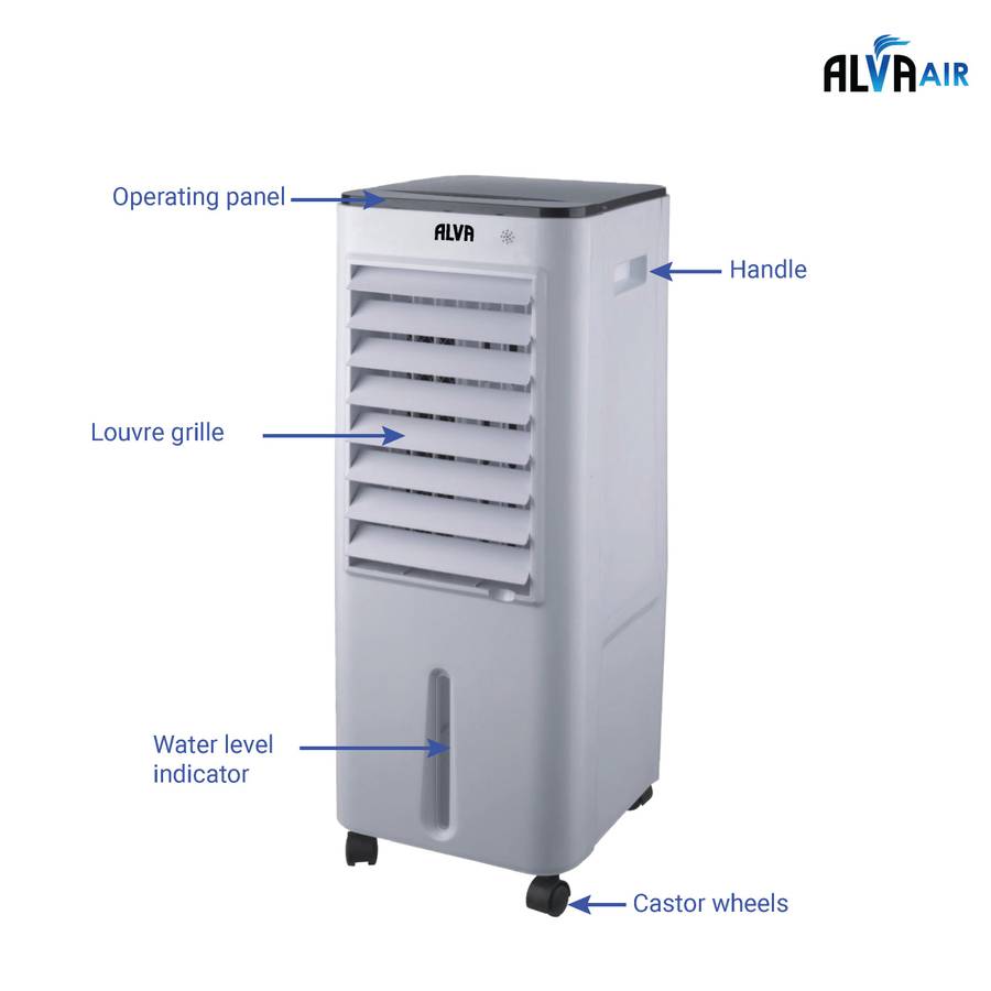 Alva 12 L Evaporative Air Cooler | Remote Control | Timer | Fan | Humidifier