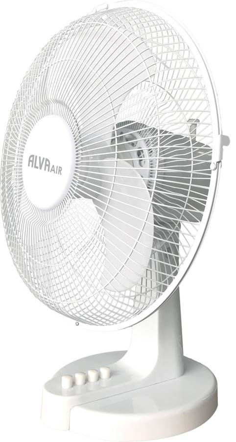 Alva 40cm Plastic Desk Fan (White)