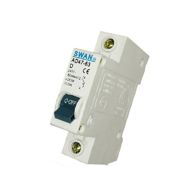 Mini D/R Circuit Breaker 3 Ka D Curve 1 P 63 A Cb Ad47 3163 D *R*