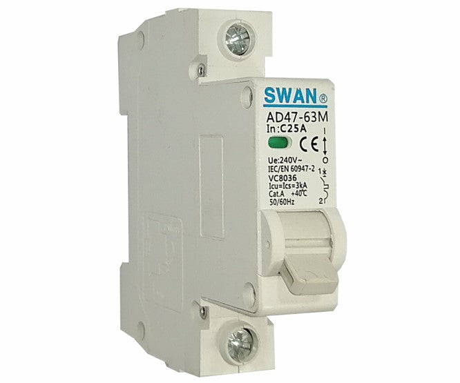 Mcb / Circuit Breaker 3 Ka C Curve 1 P 20 A Cb Ad47 M 3120