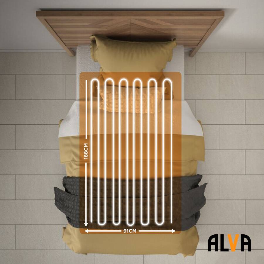 Alva Sherpa Fitted Electric Blanket (Alva)