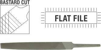 File Afile Flat Bastard 100 Mm Bulk