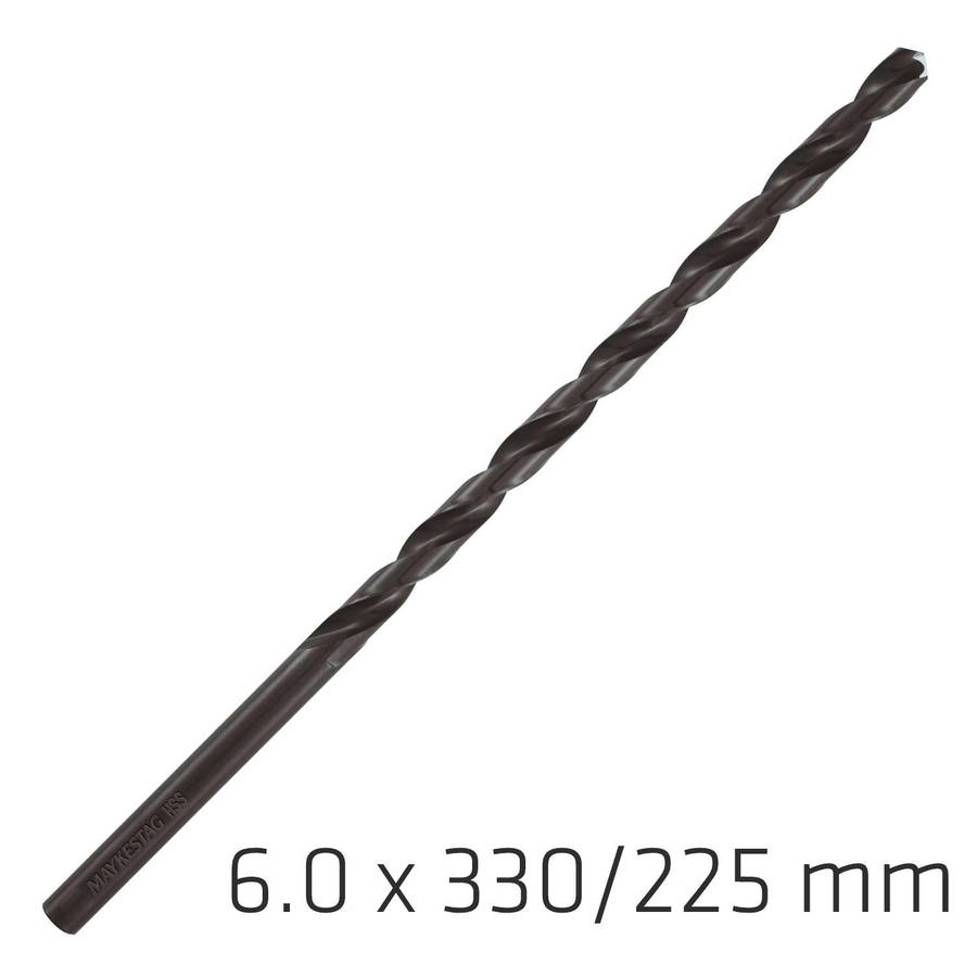 Alpen Hss Drill Bit 6 Mm 330 X225 Mm Extra Long