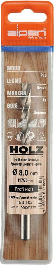 Alpen Wood Drill Bit Profi Hss 6 Mm