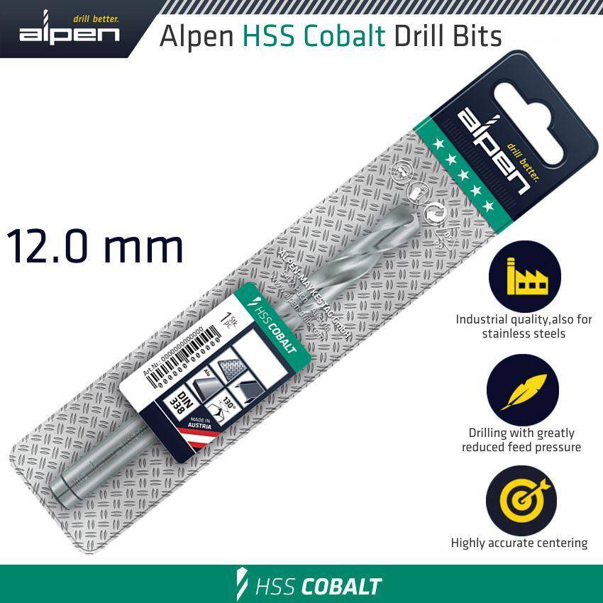 Alpen Hss Cobalt Drill Bit 12 Mm