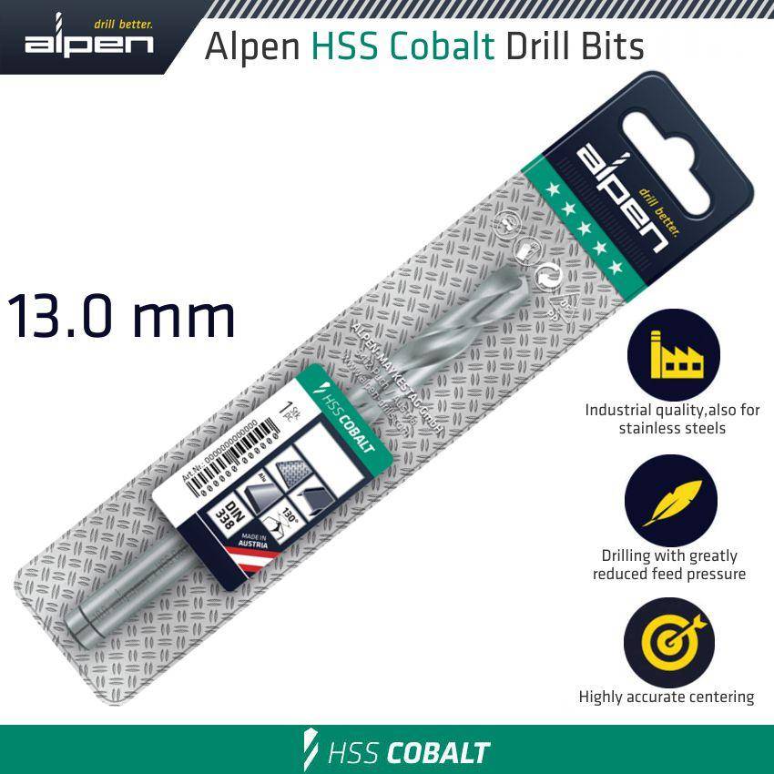 Alpen Hss Cobalt Drill Bit 13 Mm