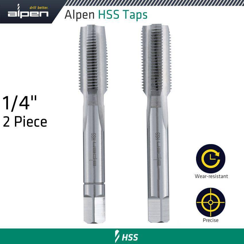 Alpen Hss Hand Tap Set Imperial G 1/4' Pouched