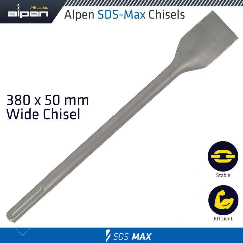 Alpen Demolisher Max Wide Chisel 50 X380 Mm Sds Max