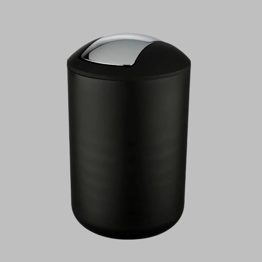 Wenko 6 L Swing Cover Bin Brasil R Plastic Black