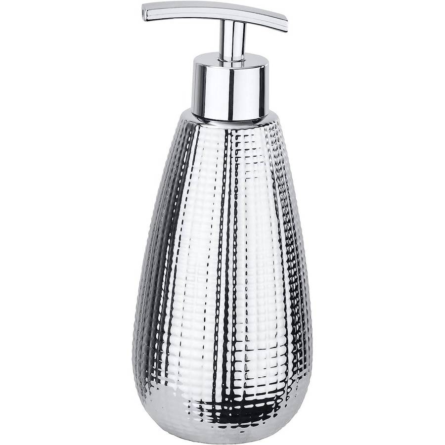Wenko Soap Dispenser Dakar Range Ceramic Silver