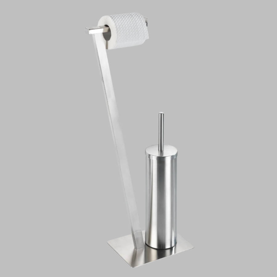 Wenko Freestanding Toilet Brush Lirio Stainless Steel Matt