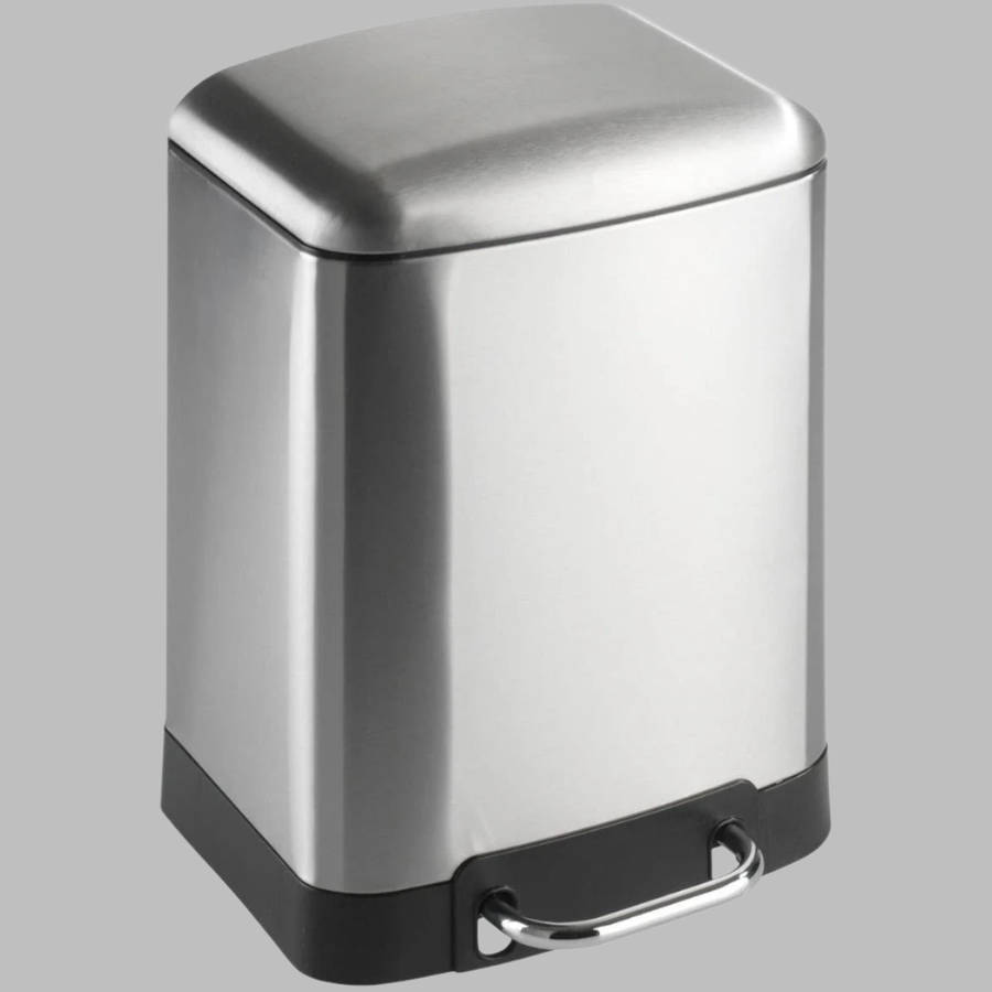 Wenko 6 L Pedal Bin Studio Stainless Steel