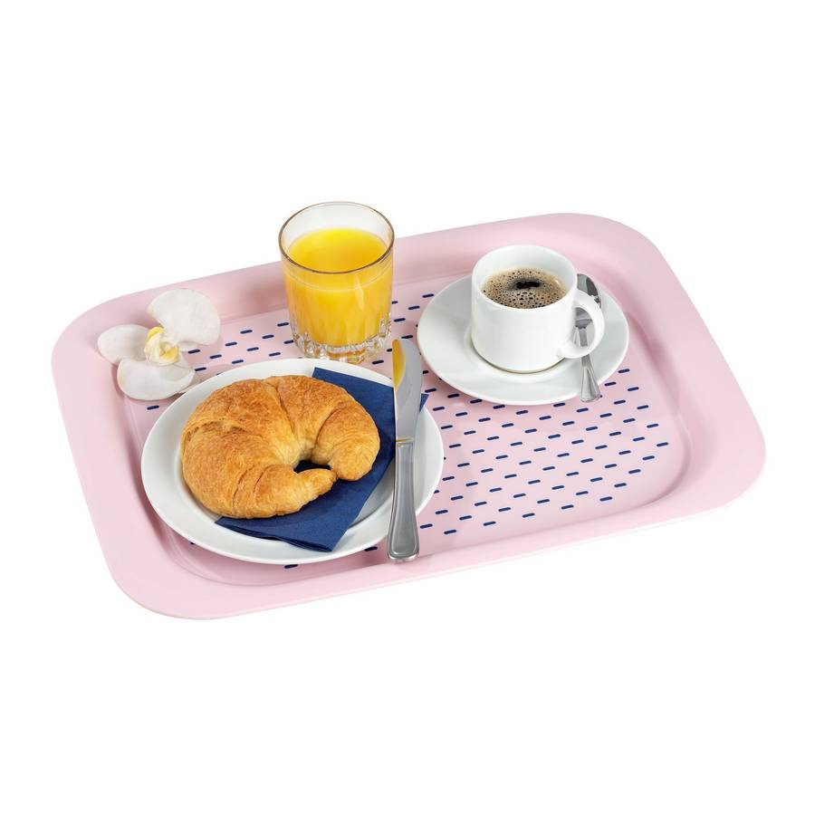 Wenko Serving Tray Anti Slip 31 X2 X42 Pink