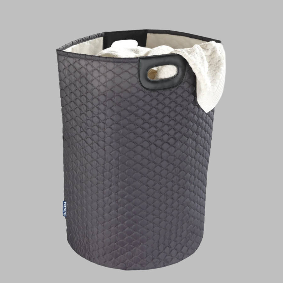 Wenko Laundry Basket 79 L Wabo Black