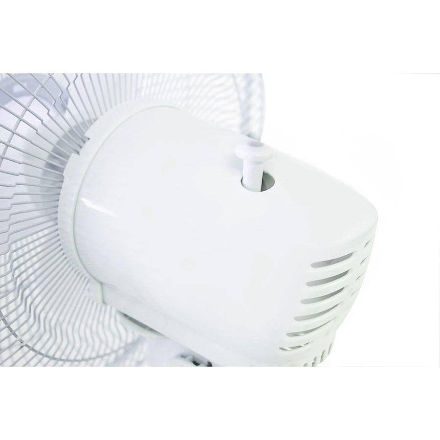 Alva 30cm Plastic Desk Fan (White)