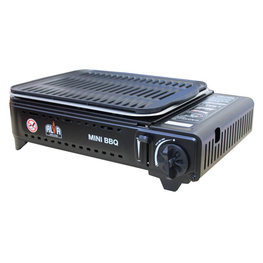 Alva Butane Gas Canister Mini Bbq Cooker Stove + Carry Case
