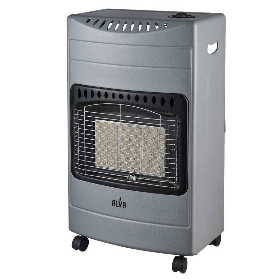 Alva 3 Panel Luxurious Infrared Radiant Indoor Gas Heater Grey