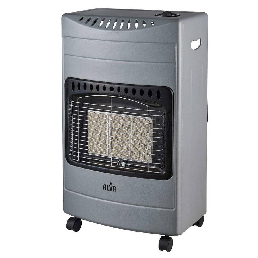 Alva 3 Panel Luxurious Infrared Radiant Indoor Gas Heater Grey