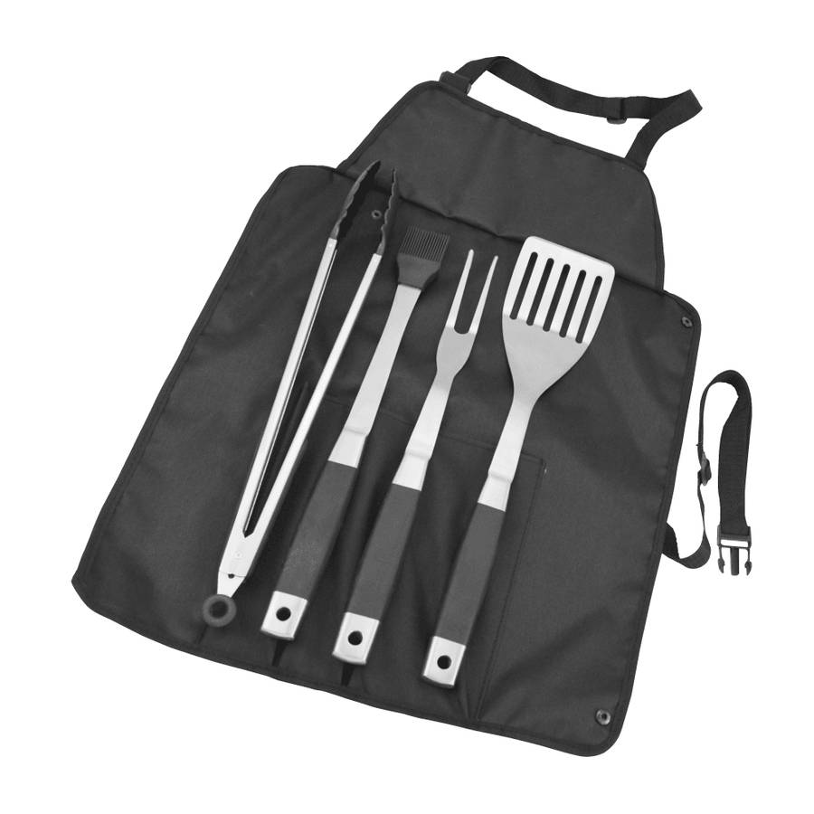 Alva 5 Pc Bbq / Braai Roll Up Tool Set