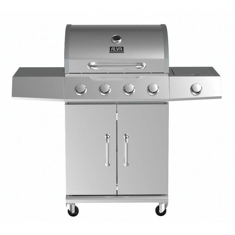 Alva Kalahari 4 Burner Stainless Steel Gas Bbq With Side Burner