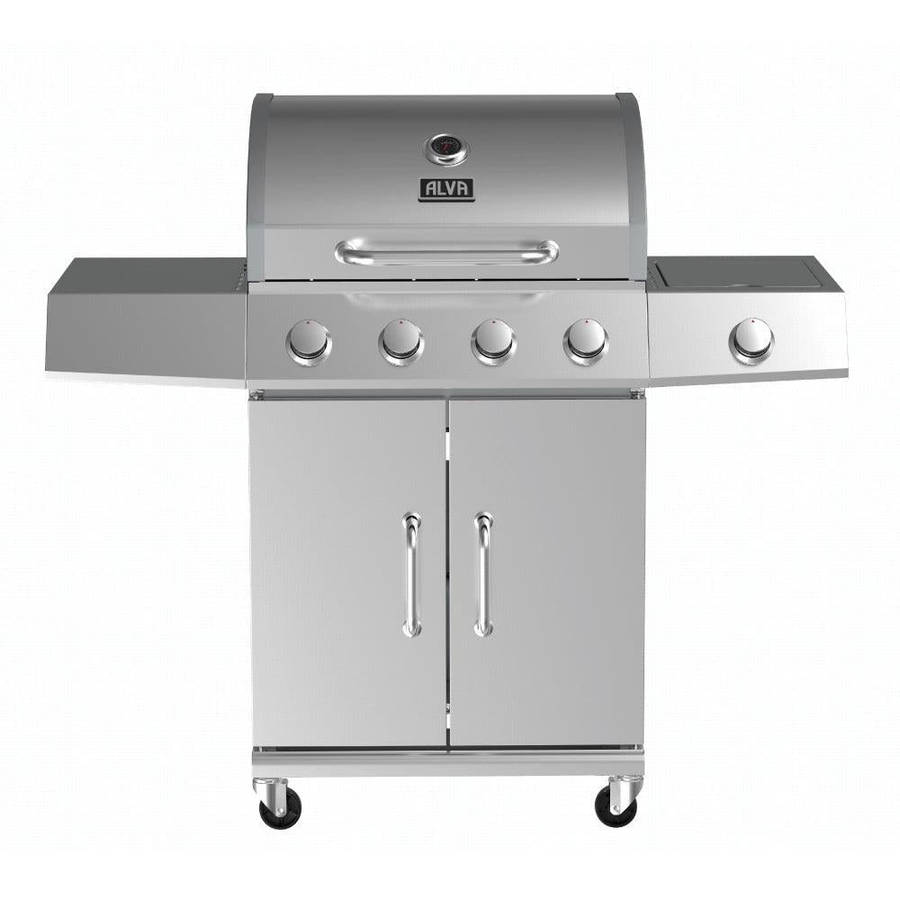 Alva Kalahari 4 Burner Stainless Steel Gas Bbq With Side Burner
