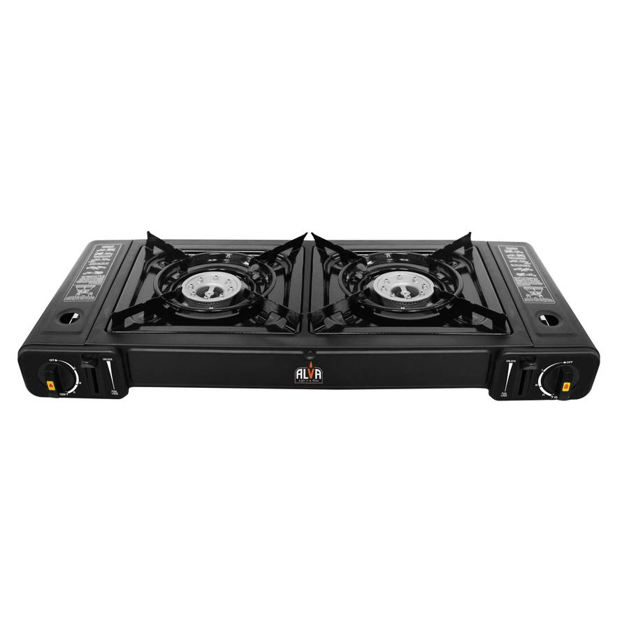 Alva Double Burner Butane Gas Canister Stove 2 Plate