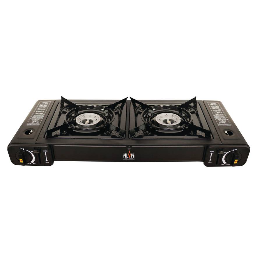 Alva Double Burner Butane Gas Canister Stove 2 Plate