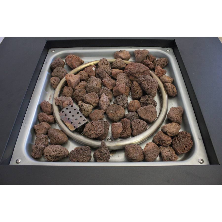 Alva Gas Firetable With Lava Rocks & Lid