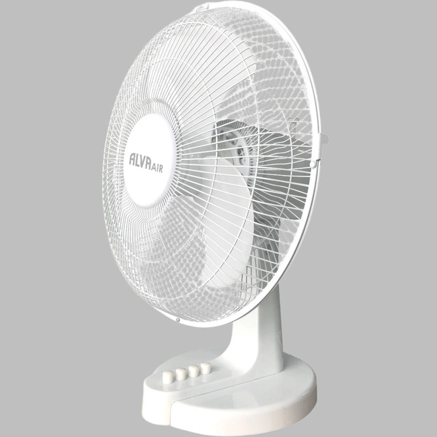 Alva 40cm Plastic Desk Fan (White)