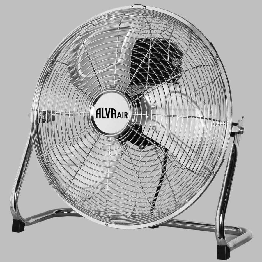 Alva 50cm Floor Fan High Velocity (Chrome)