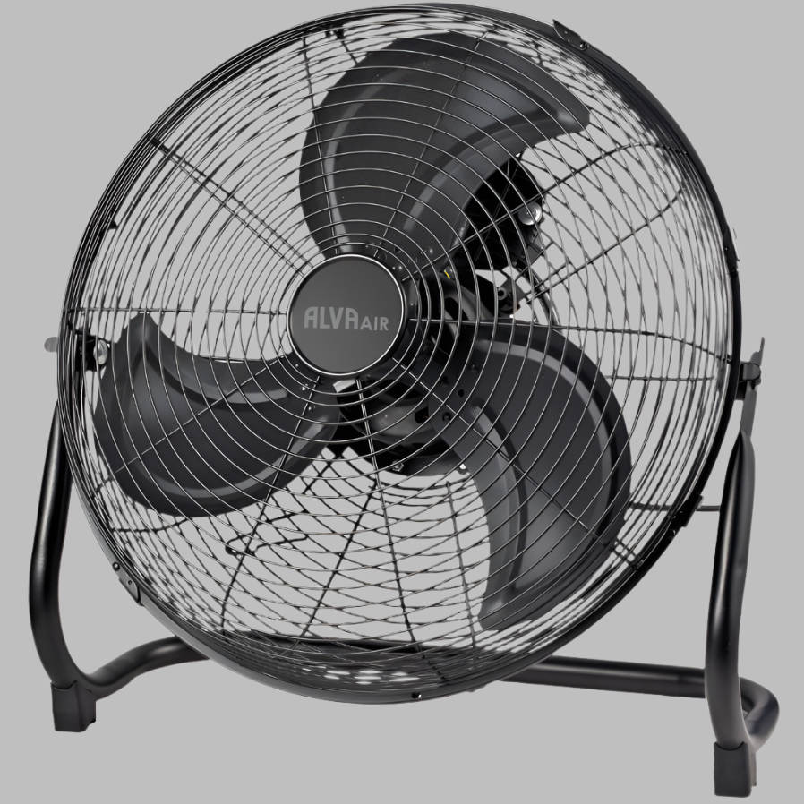 Alva 50cm Floor Fan High Velocity (Matt Black)
