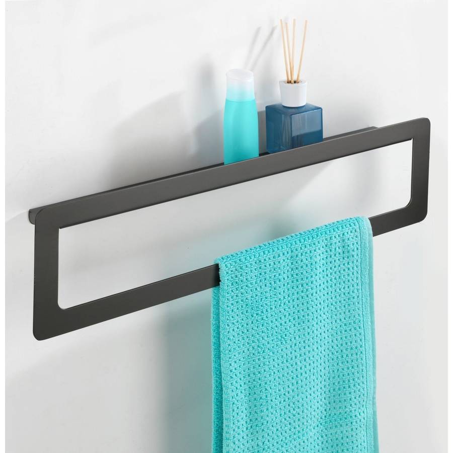 Wenko Towel Rail With Shelf Uno Montella Aluminium
