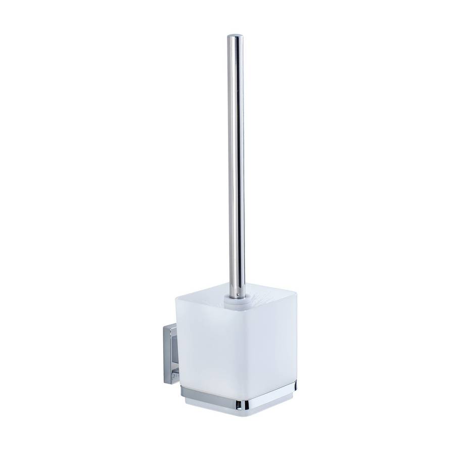 Wenko Vacuum Loc Toilet Brush Quadro Range S/Steel No Drilling