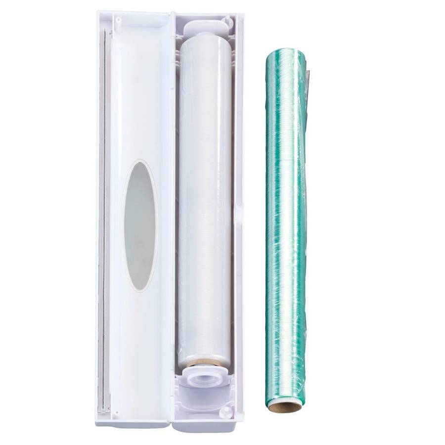 Wenko Foil / Cling Wrap Dispenser Cutter 1 Click White