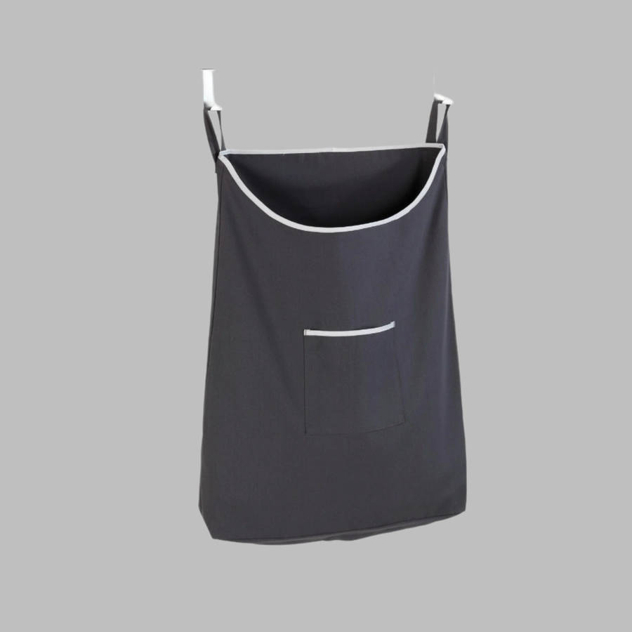 Wenko Over The Door Cloth Laundry Basket Canguro Range Grey